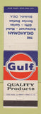 Matchbook Cover - Gulf oil