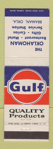 Matchbook Cover - Gulf oil