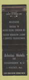 Matchbook Cover - Arbutus Hotel Courtenay BC WEAR