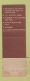 Matchbook Cover - Argosy Motel Miami Beach FL