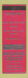 Matchbook Cover - Arcadia Court Motel Clearwater FL