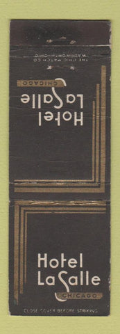 Matchbook Cover - Hotel LaSalle Chicago IL