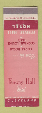 Matchbook Cover - Fenway Hall Hotel Cleveland OH