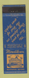 Matchbook Cover - Meredith Hotel Washington IN