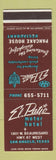 Matchbook Cover - El Patio Motor Hotel San Angelo TX