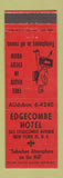 Matchbook Cover - Edgecombe Hotel New York City
