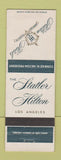 Matchbook Cover - Statler Hilton Hotel Los Angeles CA