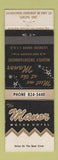 Matchbook Cover - Manor Motor Hotel Guelph ON