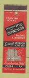 Matchbook Cover - Broadwood Hotel Philadelphia PA
