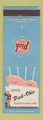 Matchbook Cover - Hotel Pick Ohio Youngstown OH