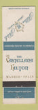 Matchbook Cover - Castellana Hilton Madrid Spain hotel