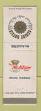 Matchbook Cover - McAllister Hotel Miami FL Schine WEAR #1