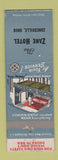 Matchbook Cover - Zane Hotel Zanesville OH