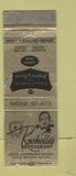 Matchbook Cover - Rochelle's Restaurant Long Beach CA