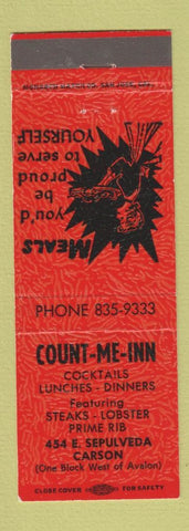 Matchbook Cover - Count Me Inn Restaurant Carson CA
