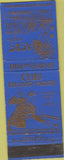 Matchbook Cover - Club Billiards Parlor Lusk WY