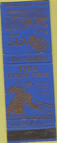 Matchbook Cover - Club Billiards Parlor Lusk WY