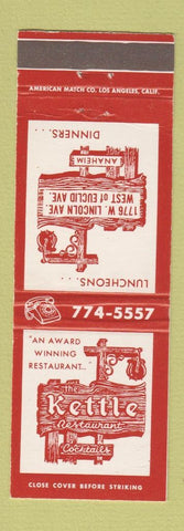 Matchbook Cover - The Kettle Restaurant Anaheim CA