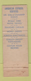 Matchbook Cover - American Express Money Orders Travelers Cheques