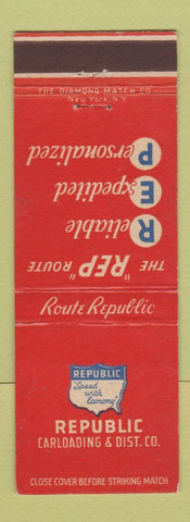 Matchbook Cover - Republic Carloading
