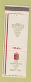 Matchbook Cover - Minnesota Club of St Paul MN