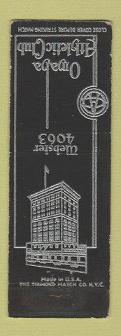 Matchbook Cover - Omaha Athletic Club NE WEAR