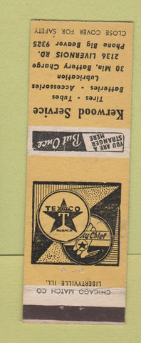 Matchbook Cover - Kerwood Texaco oil gas Clawson? MI