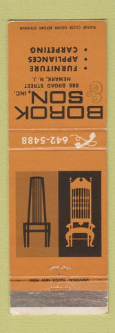 Matchbook Cover - Borok Son Inc Furniture Newark NJ