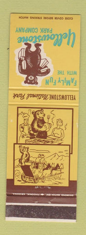Matchbook Cover - Yellowstone Park Company Bear