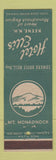 Matchbook Cover - Hotel Ellis Keene NH DD Bean