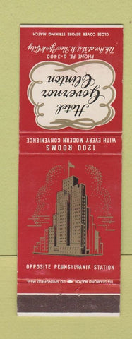 Matchbook Cover - Hotel Governor Clinton New York City