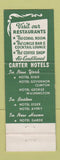 Matchbook Cover - Hotel Governor Clinton New York City