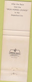 Matchbook Cover - Waterford horse racing track