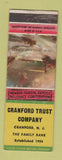 Matchbook Cover - Cranford Trust Company Cranford NJ WEAR