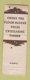 Matchbook Cover - Creo Pine Treating Plants Wood Preserving Atlanta GA