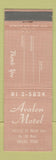 Matchbook Cover - Avalon Motel Dallas TX