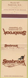 Matchbook Cover - Seabrook Greyhound Racing Seabrook NH