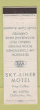 Matchbook Cover - Sky Liner Motel Chillicothe MO
