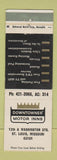 Matchbook Cover - Downtowner Motor Inns St Louis MO
