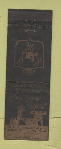 Matchbook Cover - King George Motel Syracuse NY WEAR