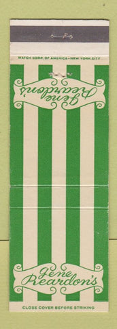 Matchbook Cover - Gene Reardon's Trench's Neptune Inn Atlantic City NJ