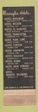 Matchbook Cover - Hotel Miramar Santa Monica CA Massaglia