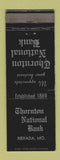 Matchbook Cover - Thornton National Bank Nevada MO
