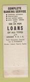 Matchbook Cover - Thornton National Bank Nevada MO