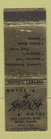 Matchbook Cover - Stardust Motor Hotel Boise ID