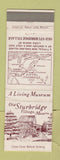 Matchbook Cover - Old Sturbridge Village MA