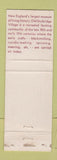 Matchbook Cover - Old Sturbridge Village MA