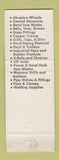 Matchbook Cover - Mobar Industrial Supply Torrance CA