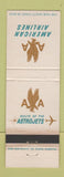 Matchbook Cover - American Airlines Astrojets WEAR