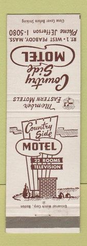 Matchbook Cover - Country Side Motel West Peabody MA